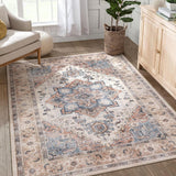 Bohemian Style Cashmere-like Washable Carpet Living Room