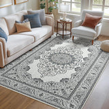 Bohemian Style Cashmere-like Washable Carpet Living Room