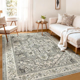 Bohemian Style Cashmere-like Washable Carpet Living Room