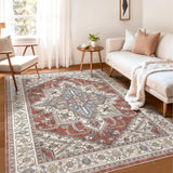 Bohemian Style Cashmere-like Washable Carpet Living Room